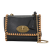 Braided Edge Lily, &pound;350, Handbags, Black/Tan, Leather, Front view